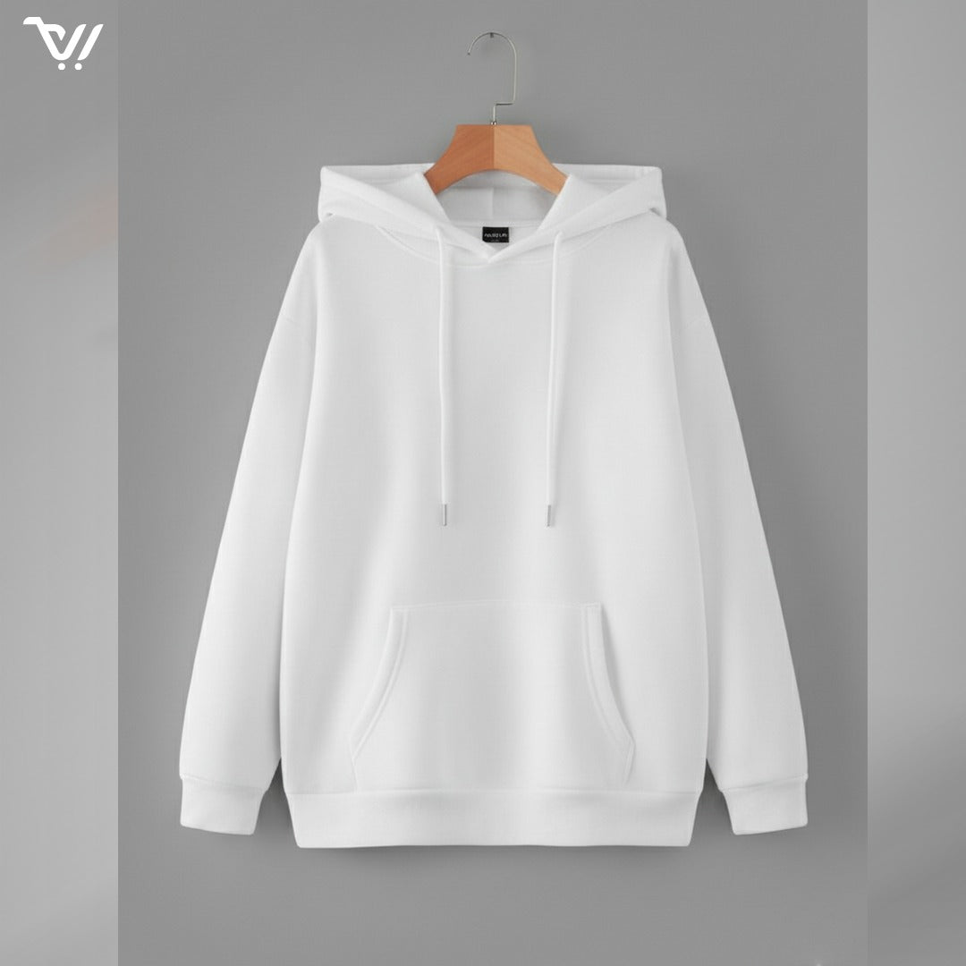 1 Pc Men's Fleece Plain Hoodie