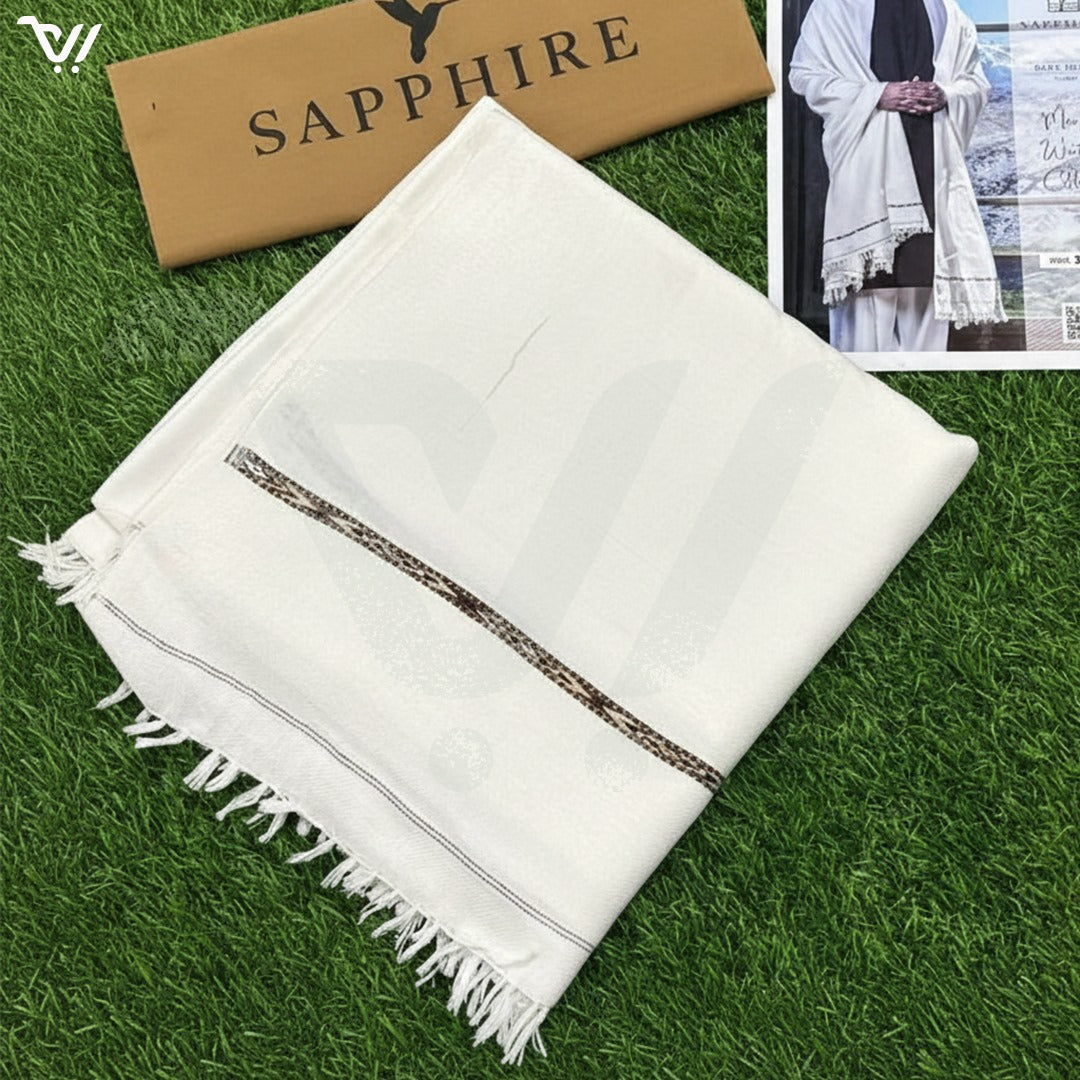 1 Pc Men's Woolen Plain Shawl